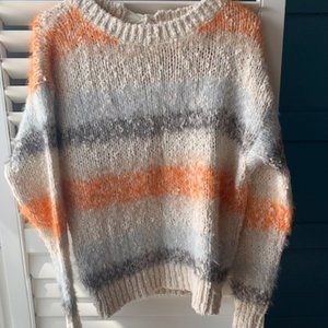 Anthropologie Eyelash Sweater with bow in back
